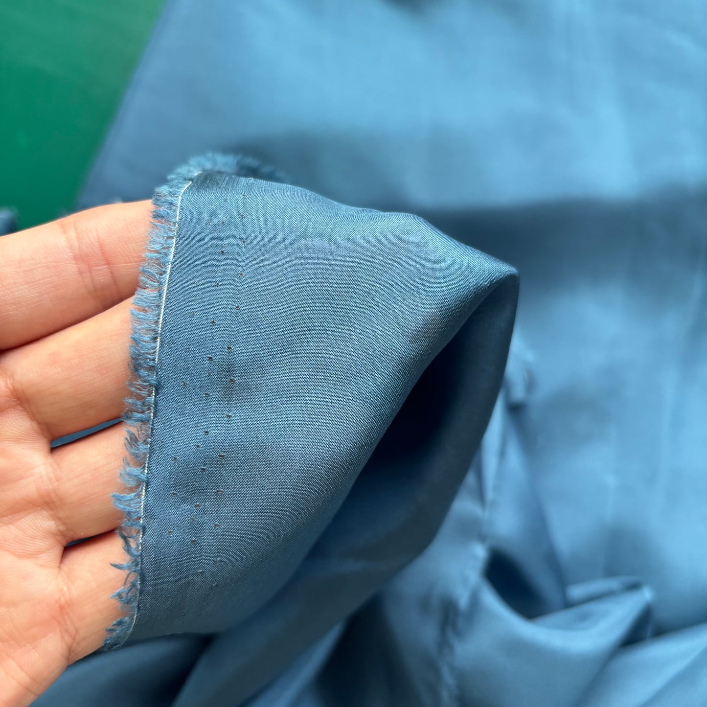 8 Momme Blue Silk Habotai 140cm Width