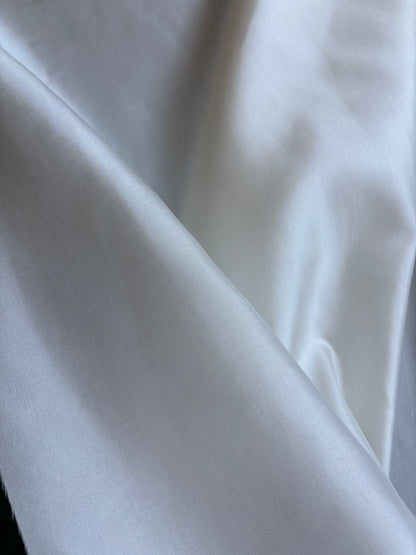 13 Momme Tussah/Mulberry Habotai 140cm Width - Natural White