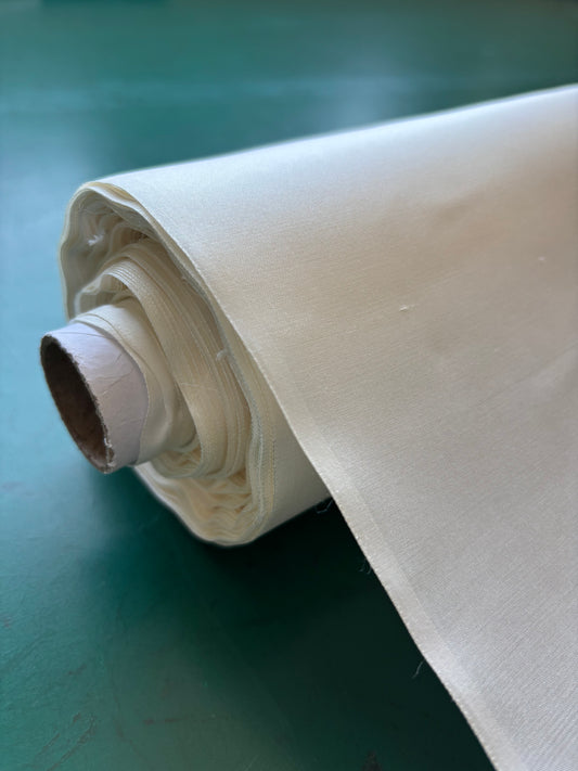 13 Momme Tussah/Mulberry Habotai 140cm Width - Natural White
