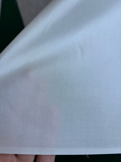 13 Momme Tussah/Mulberry Habotai 140cm Width - Natural White
